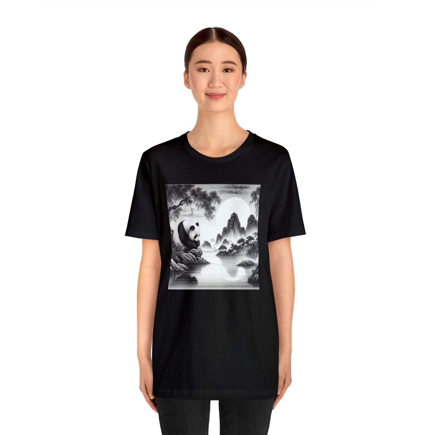 "Panda's Lunar Splendor"- Tshirt
