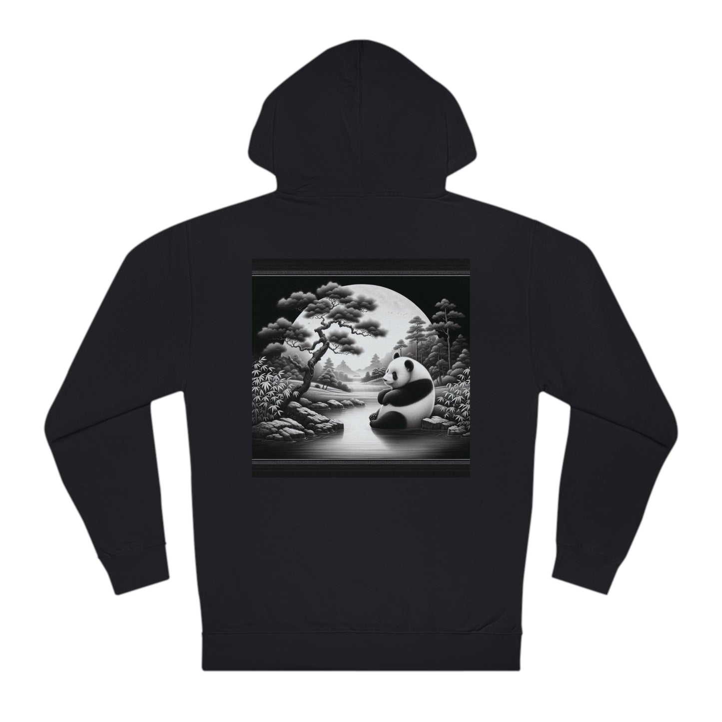"Majestic Moonlight: Panda's Serenity"- Hoodie