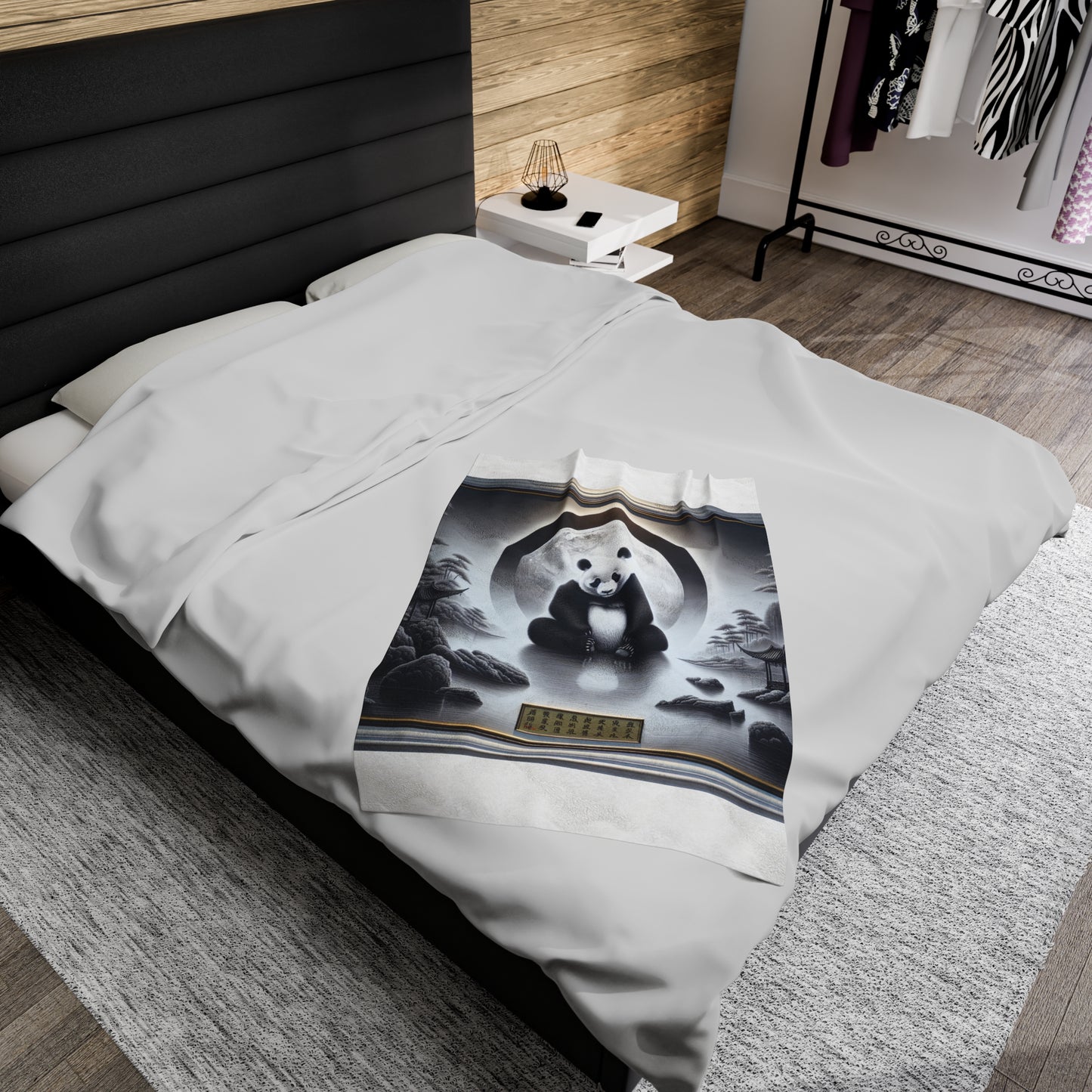 "Panda Moonlight" -Blanket