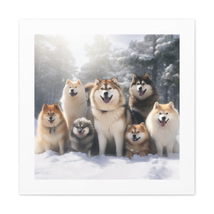 Snowy Dog Pals Print.