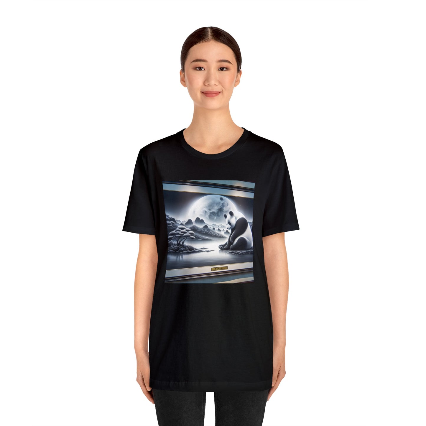 "Moonlit Grace: Panda Majesty"- Tshirt