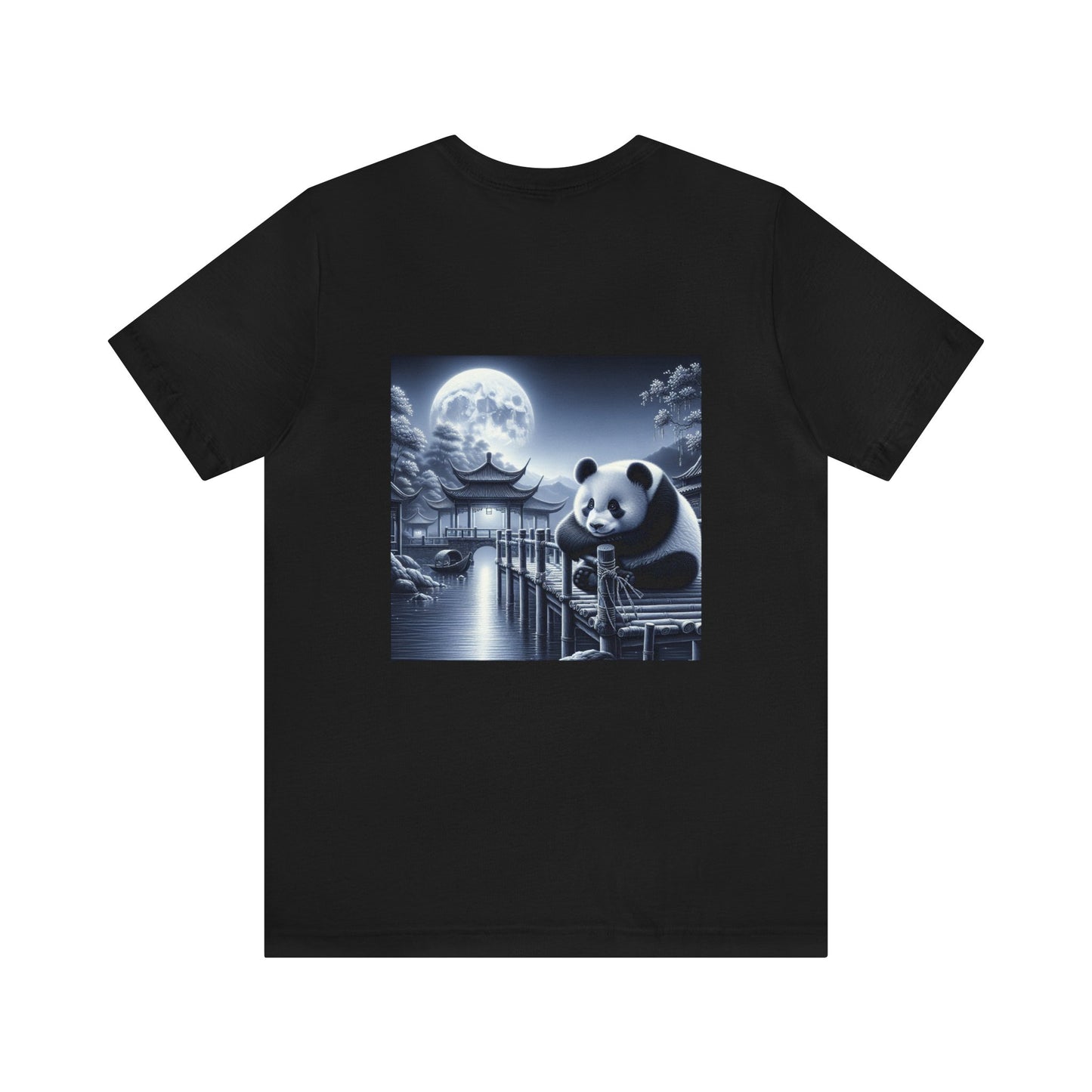 "Moonlit Majesty: Serene Panda"- Tshirt