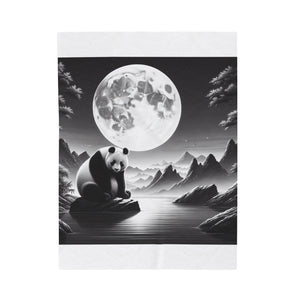 "Mystic Moonlight: Serene Panda" -Blanket