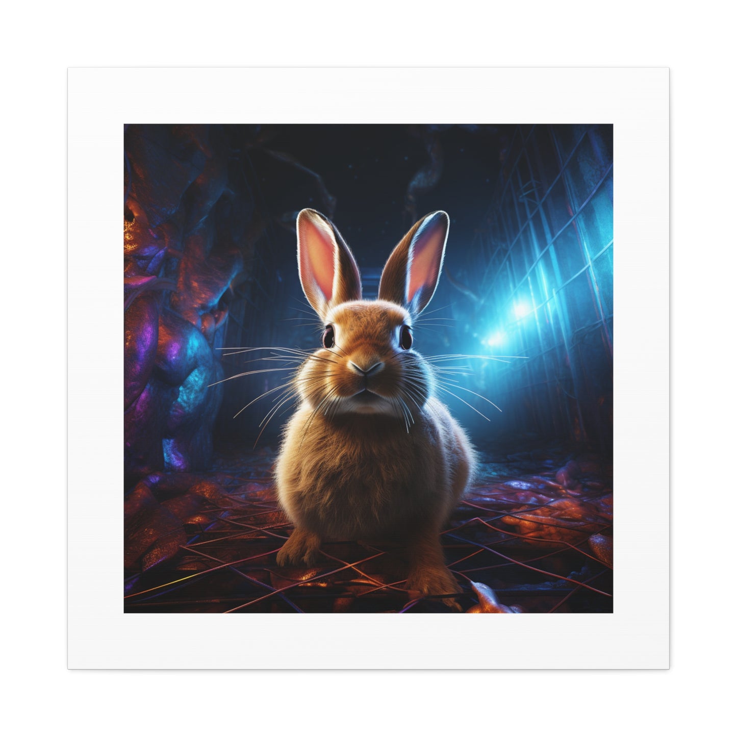 Vibrant Lagomorph Art