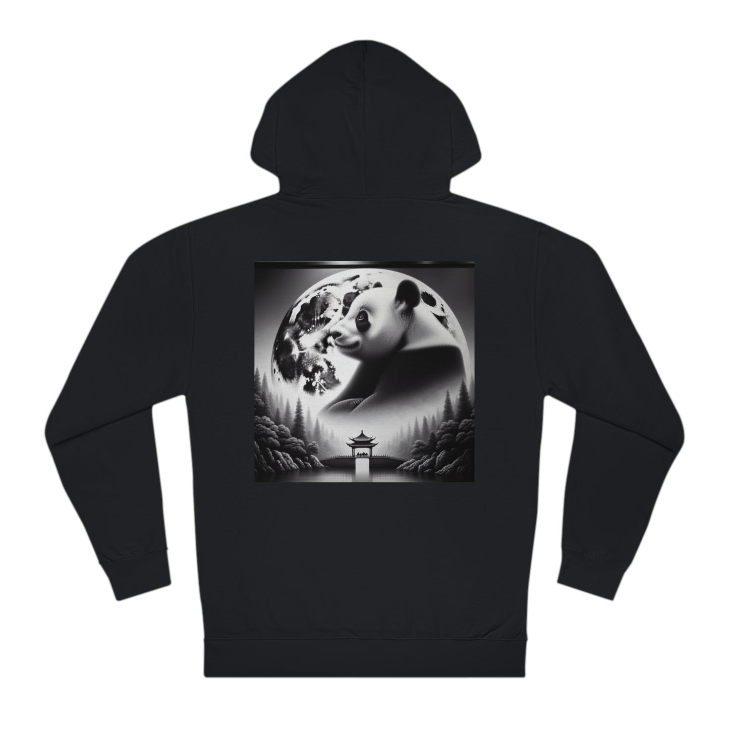 "Moonlit Panda Serenade"- Hoodie