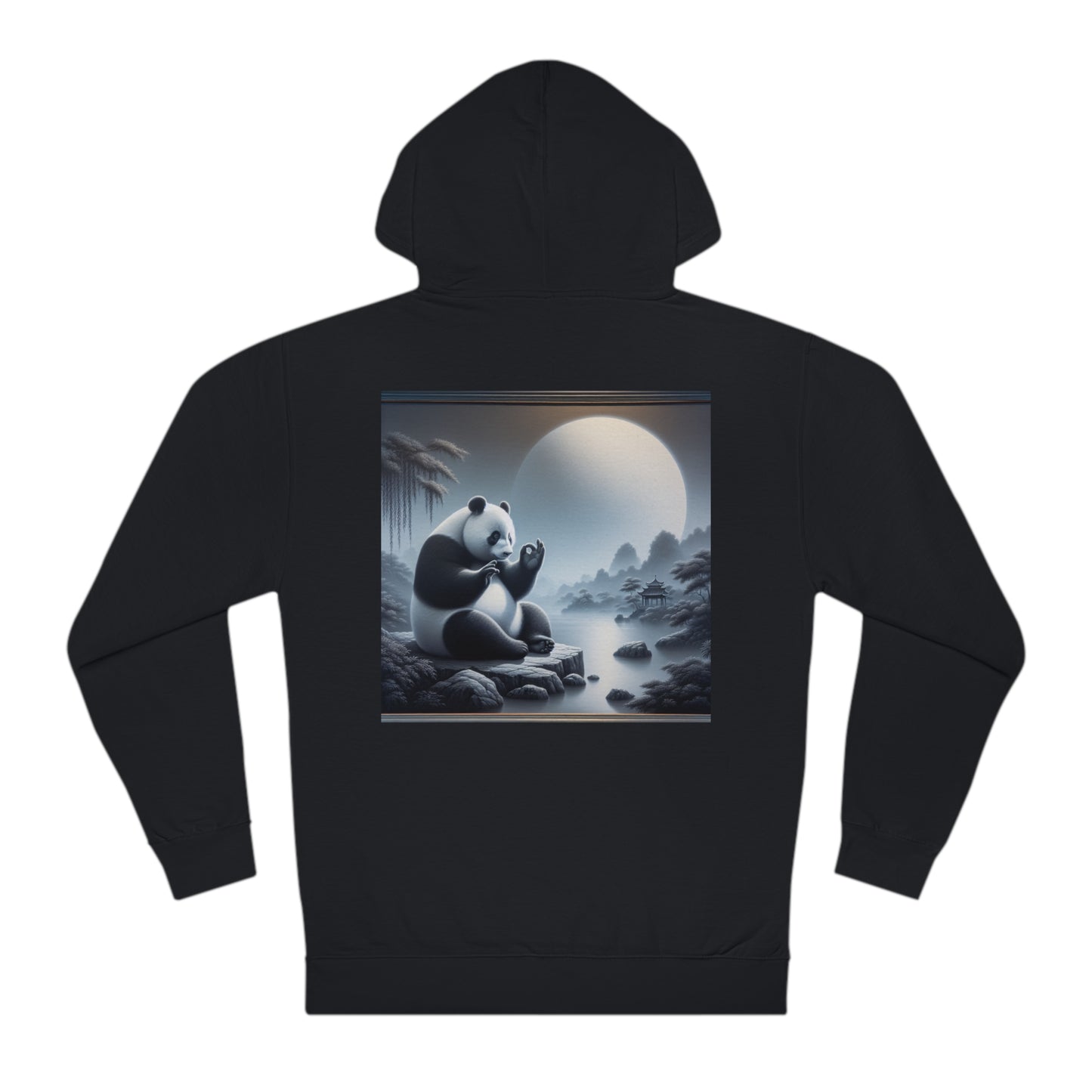 "Moonlit Majesty: Panda's Grace"- Hoodie