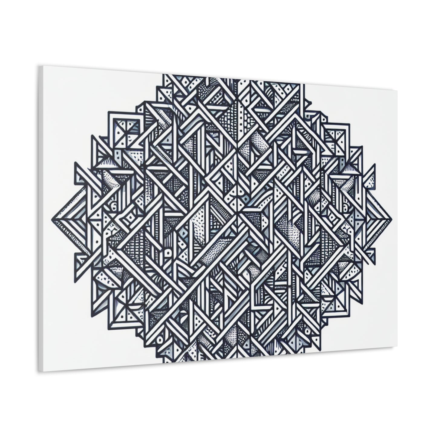 Triangular Fractal Mosaic- Canvas