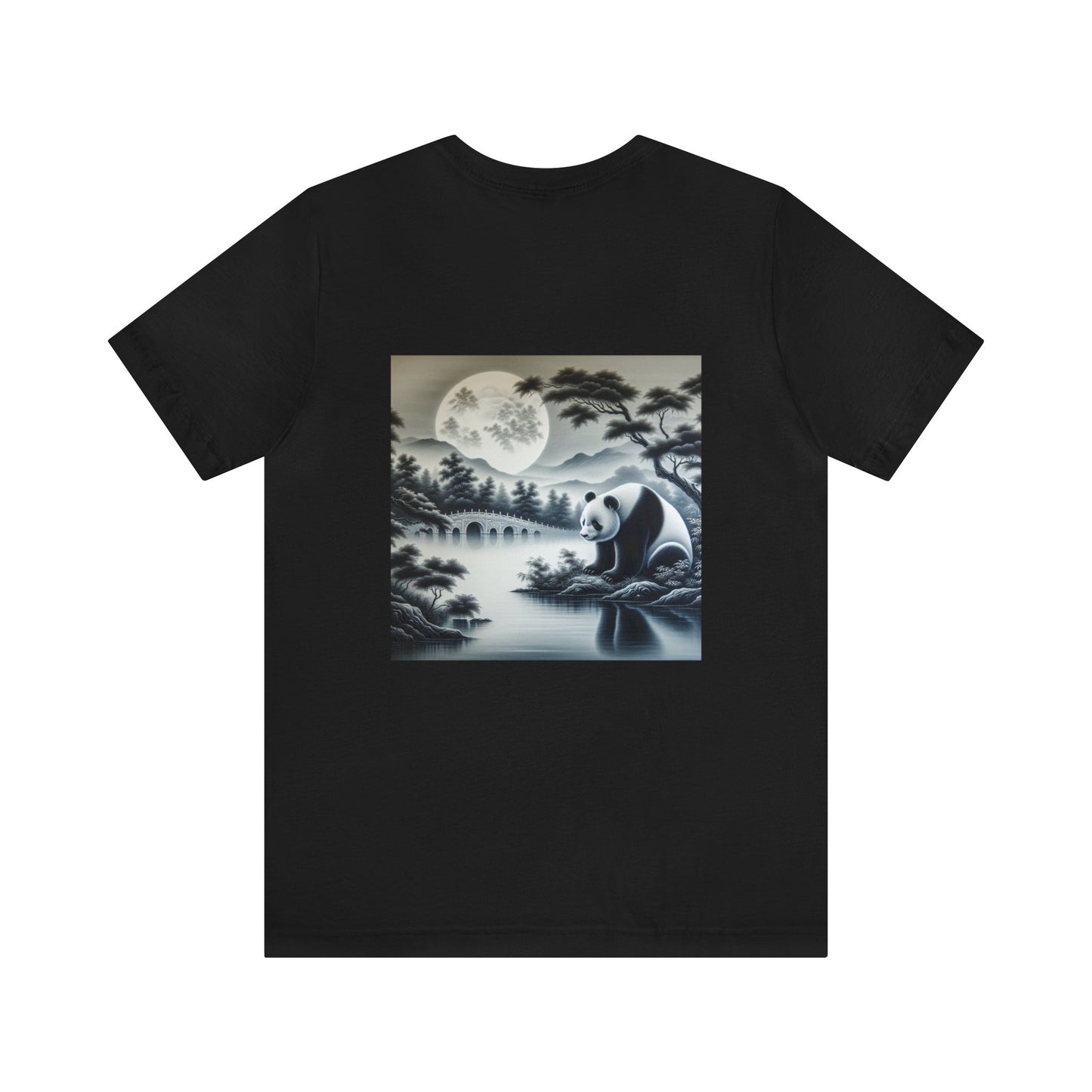 "Panda's Lunar Elegance"- Tshirt