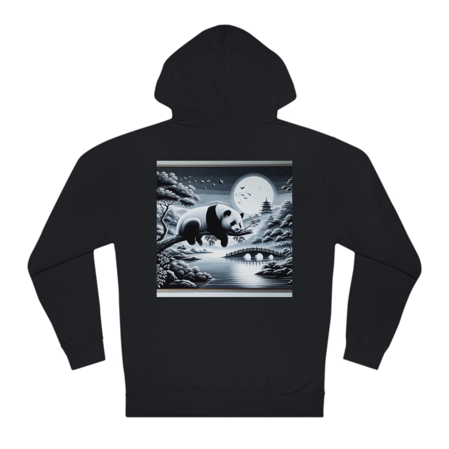 Panda's Moonlight Serenade- Hoodie