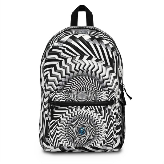 "HypnoSwirl Canvas"- Backpack