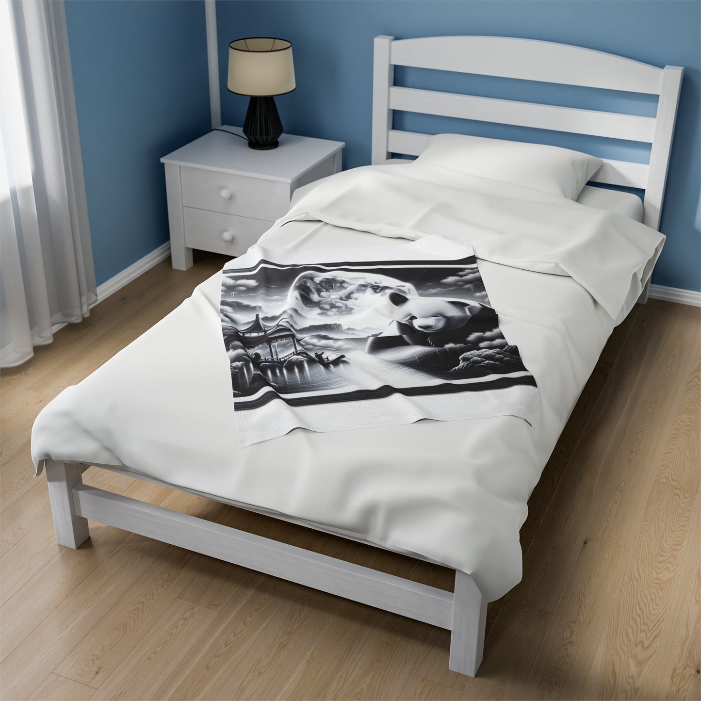 "Moonlit Panda" -Blanket