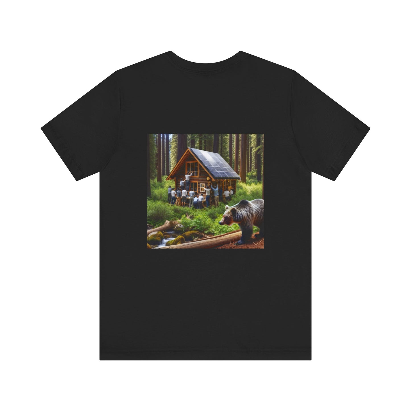 Grizzly Watcher Eco Cabin-  Tshirt