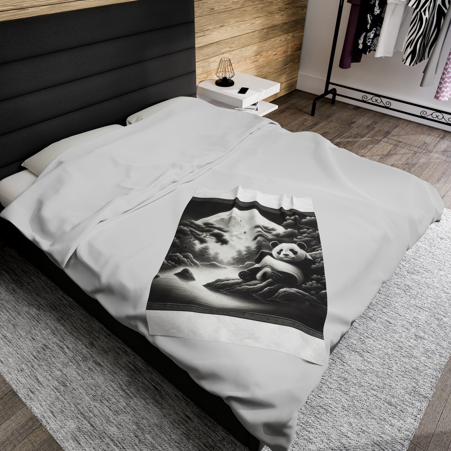 "Panda Moonlight" -Blanket