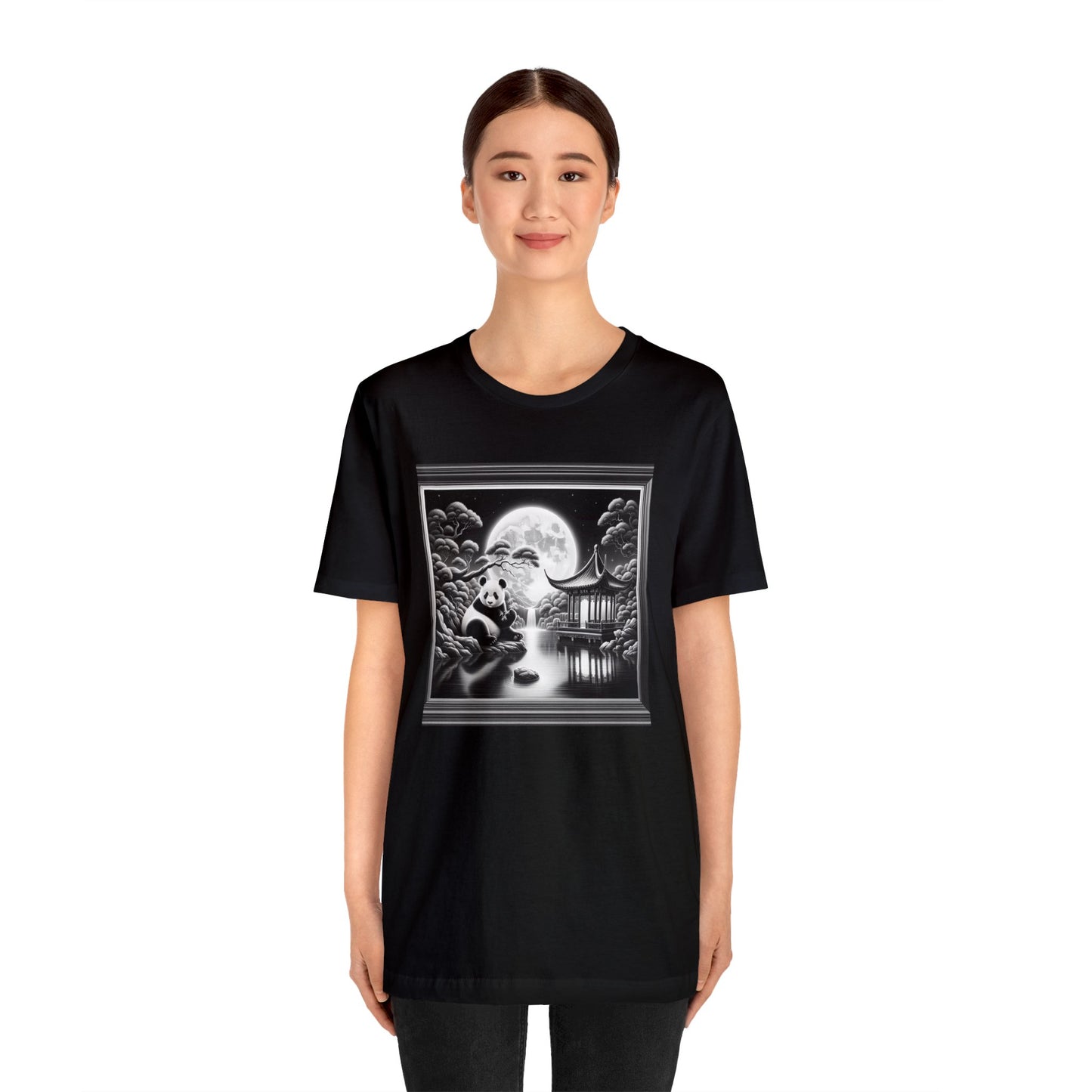 "Panda Moon Serenity"- Tshirt
