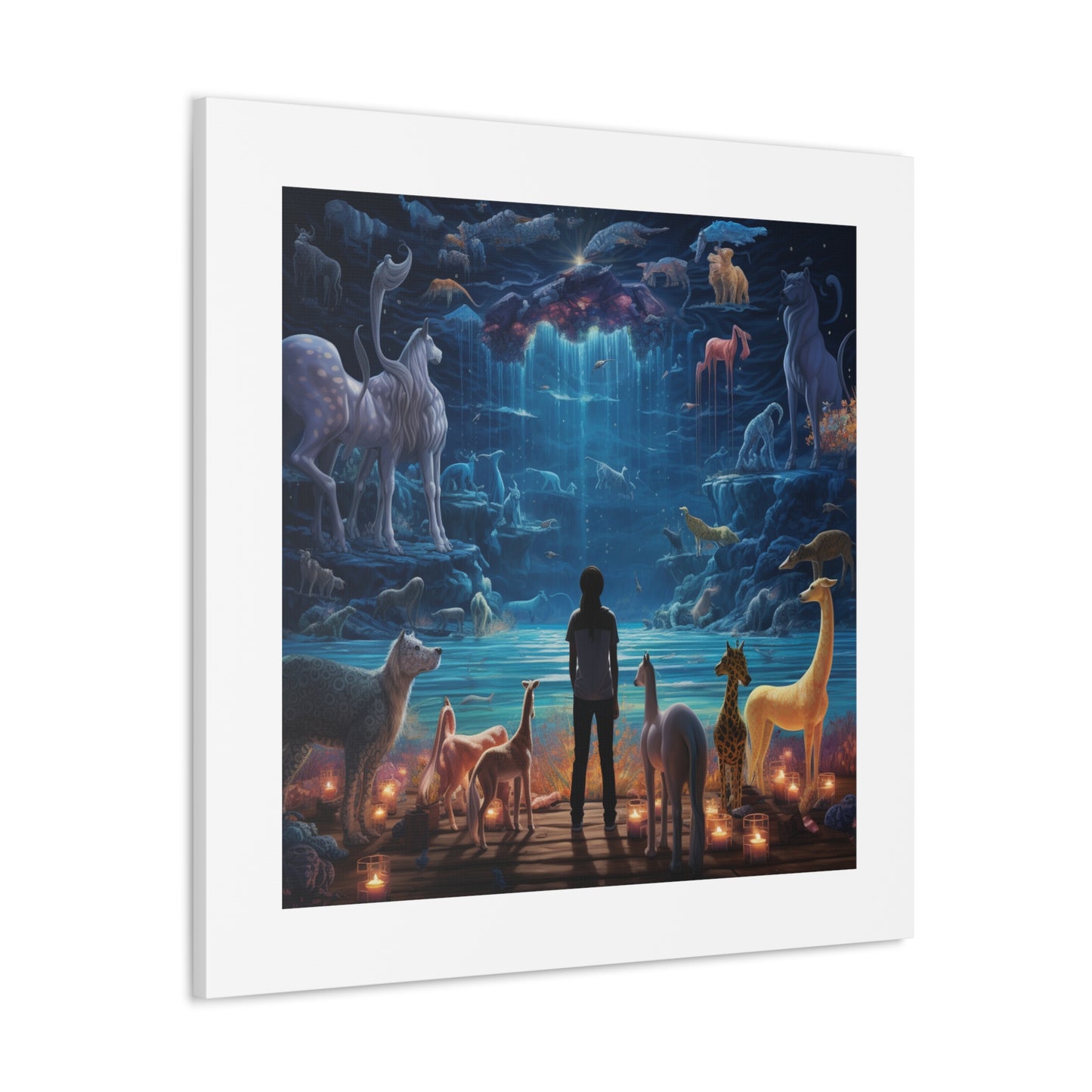 Husky Safari Luminosity Print.