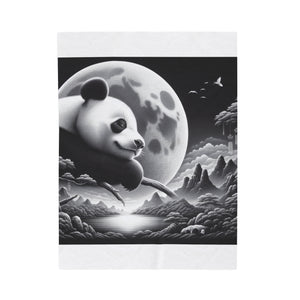 "Panda's Moonlight Serenade" -Blanket