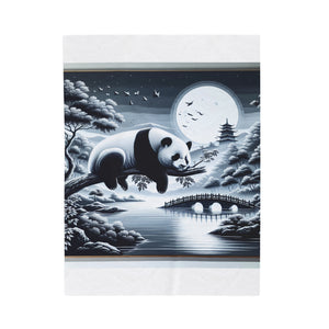 Panda's Moonlight Serenade -Blanket