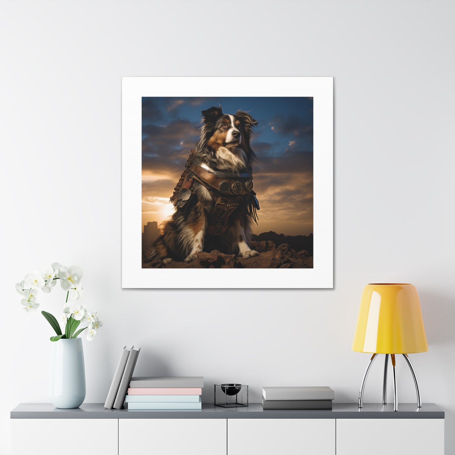 "Heroic Canine Battle Print."