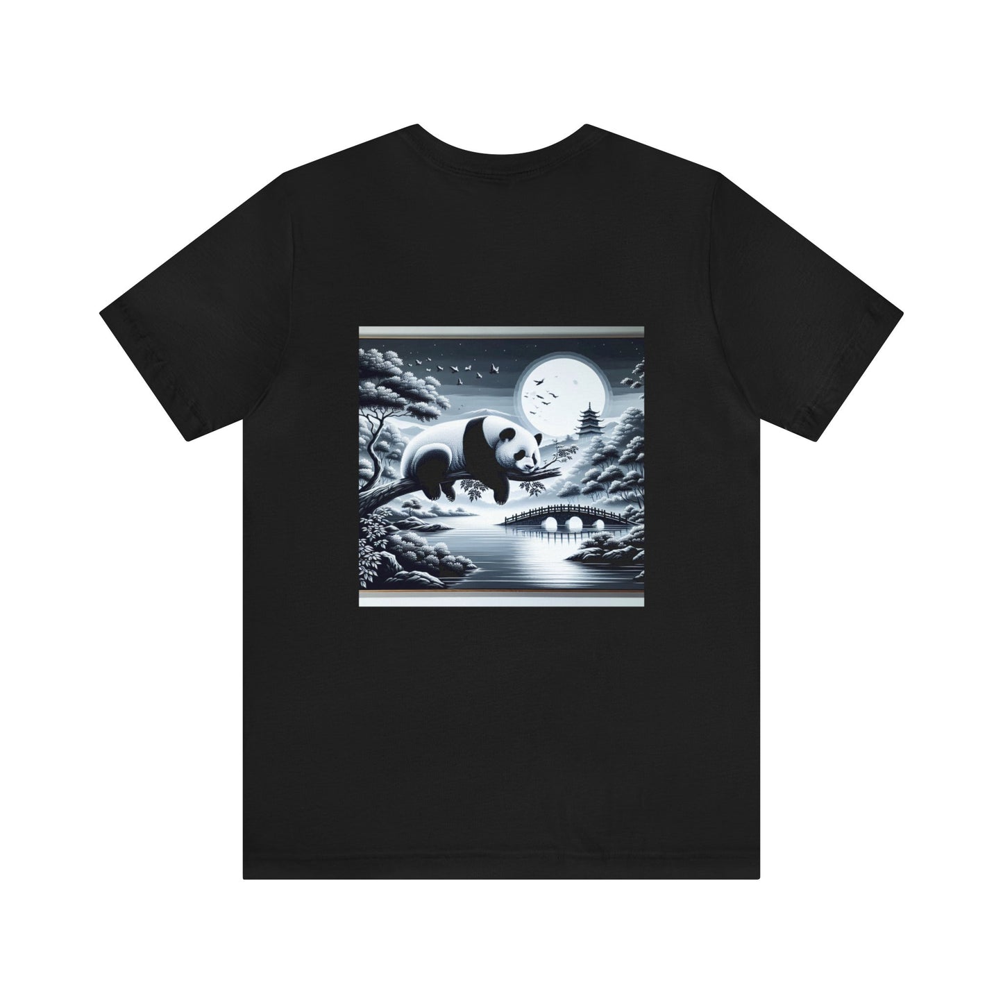 Panda's Moonlight Serenade- Tshirt