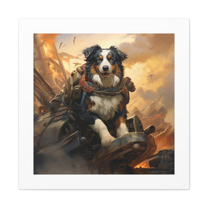 "Brave Armored Shepherd Print"