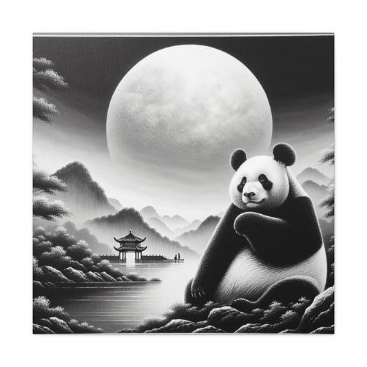 "Panda Moonlight"- Canvas
