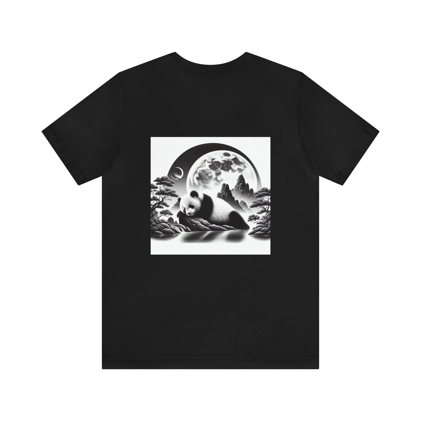 "Panda's Lunar Serenity"- Tshirt