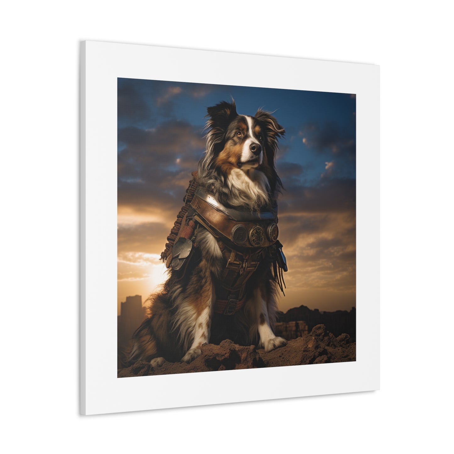 "Heroic Canine Battle Print."