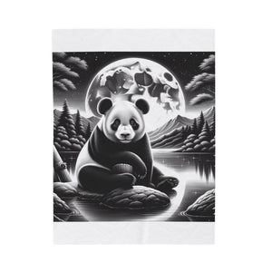 "Moonlit Panda Serenity" -Blanket