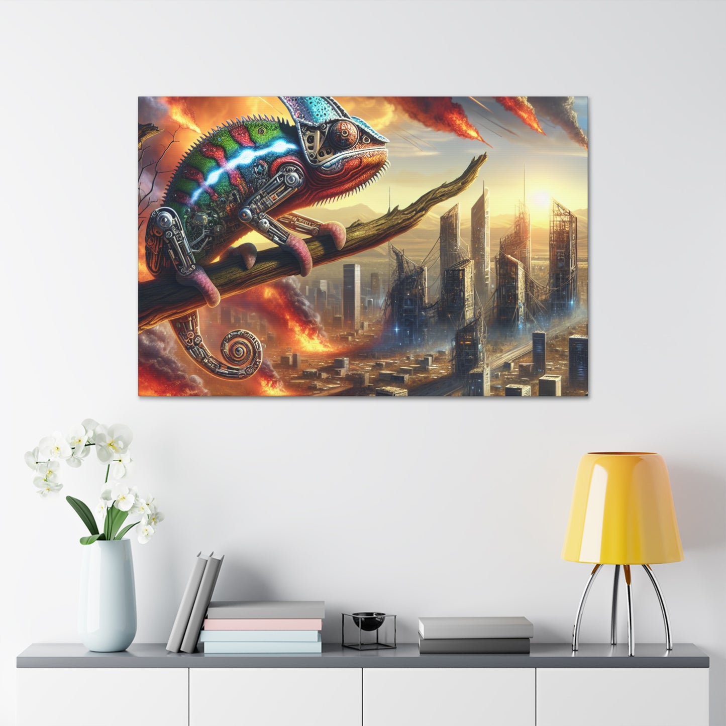 "Robo-Chameleon's Last Gaze"