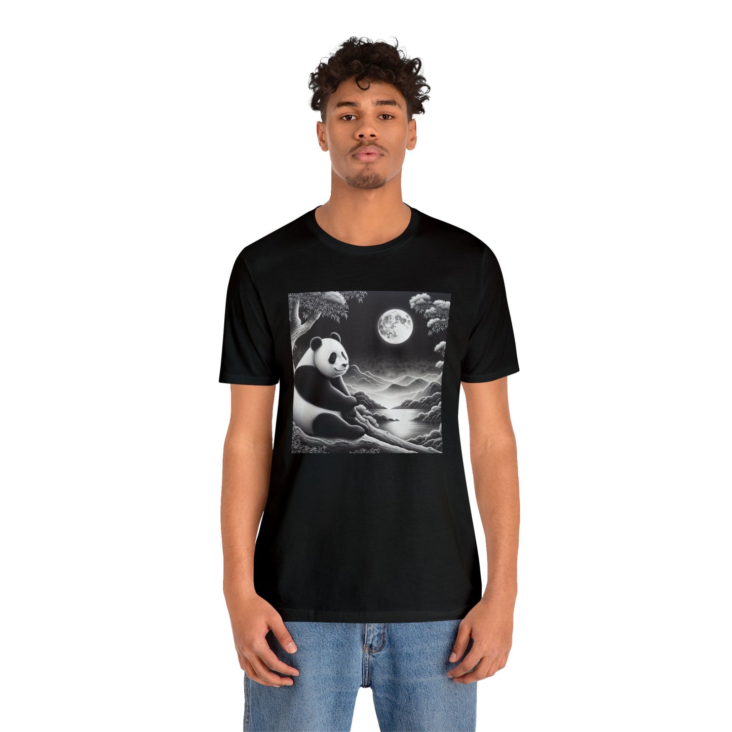 "Panda's Moonlight Grace"- Tshirt