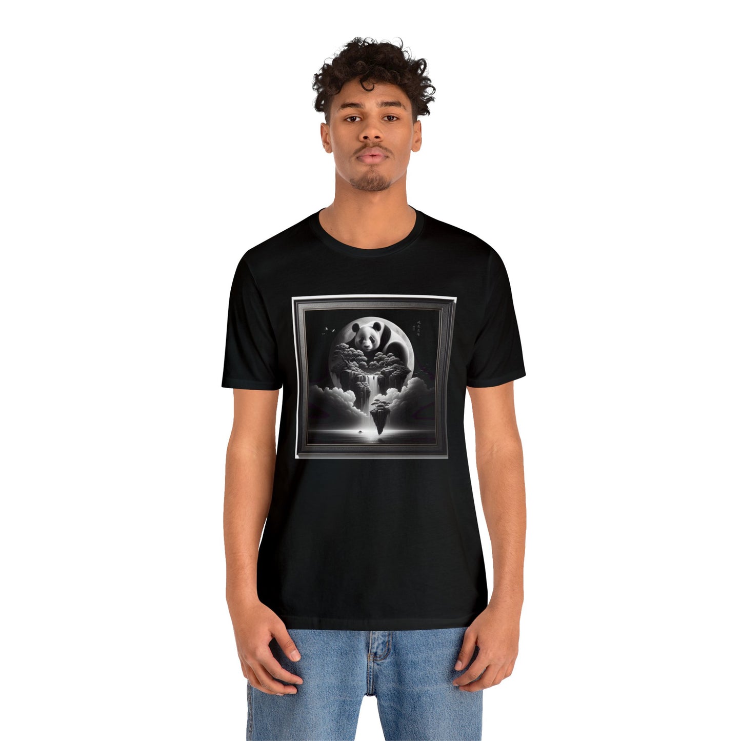 "Tranquil Moon: Majestic Panda"- Tshirt
