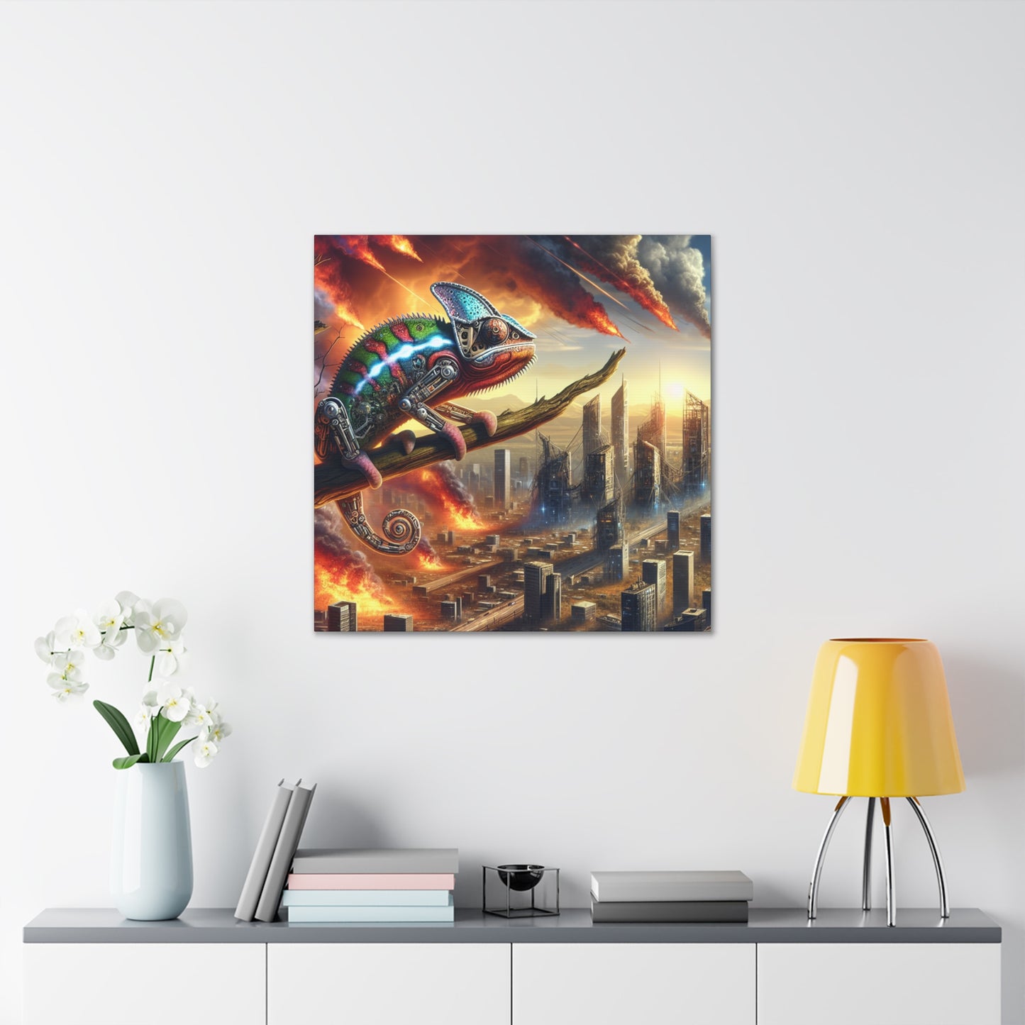 "Robo-Chameleon's Last Gaze"