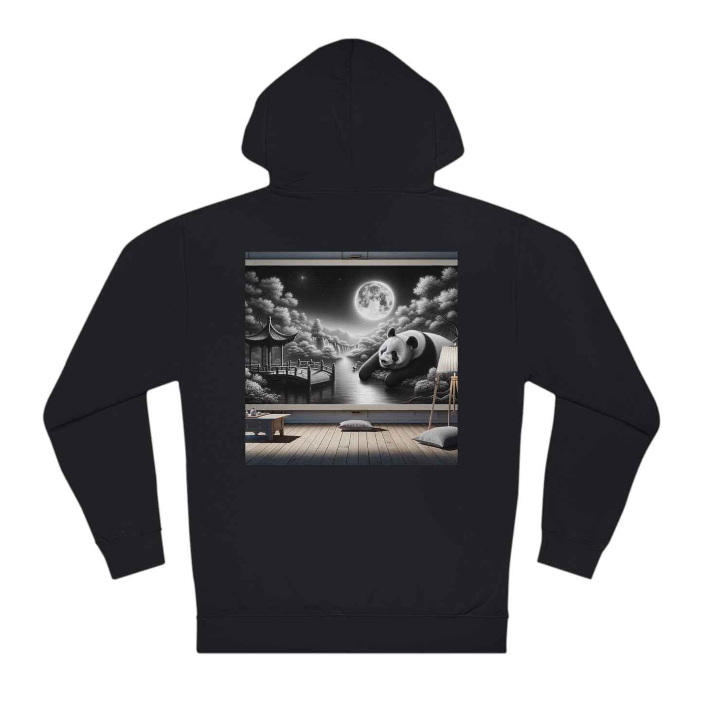 "Moonlit Majesty: Panda's Grace"- Hoodie