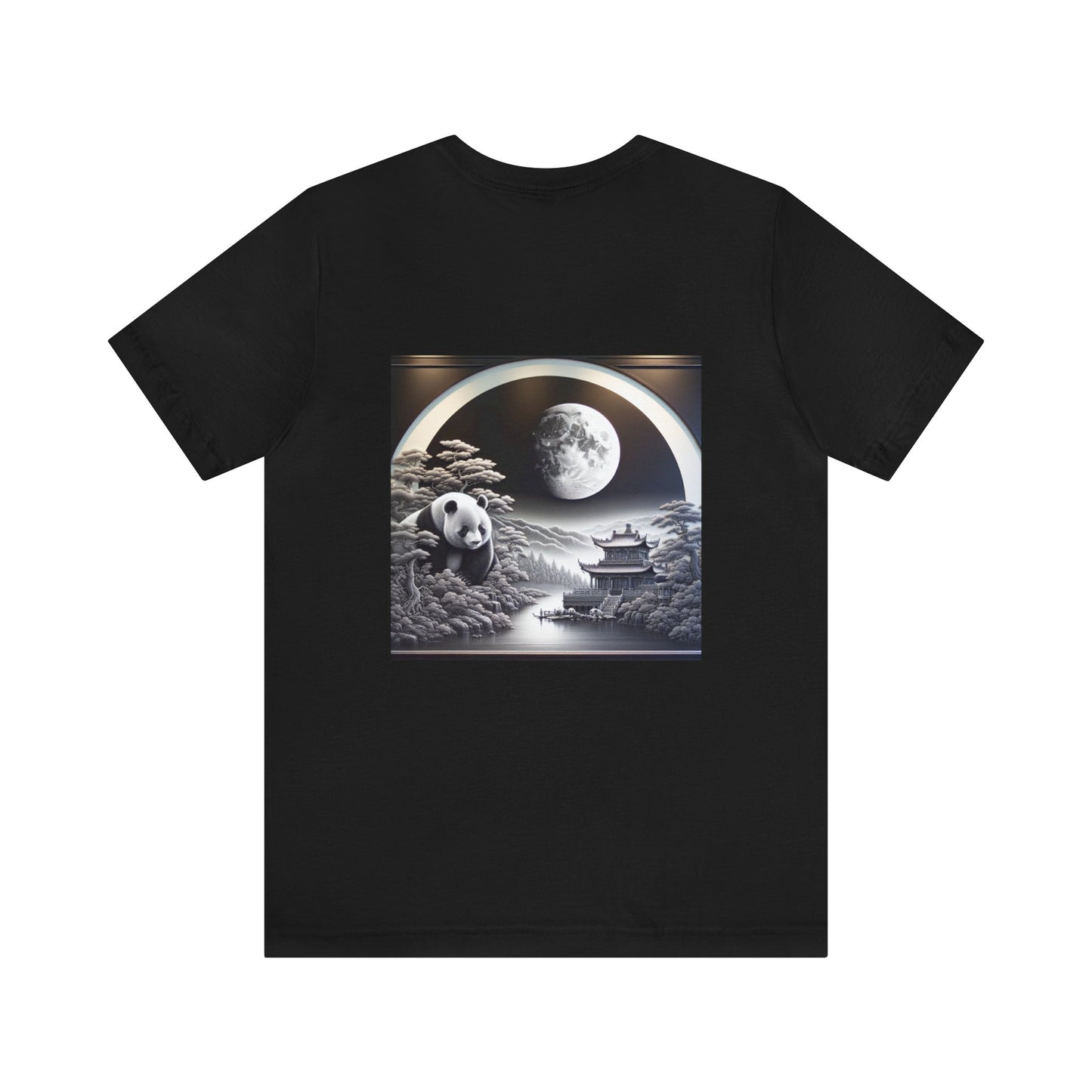 "Moonlit Panda Serenity"- Tshirt