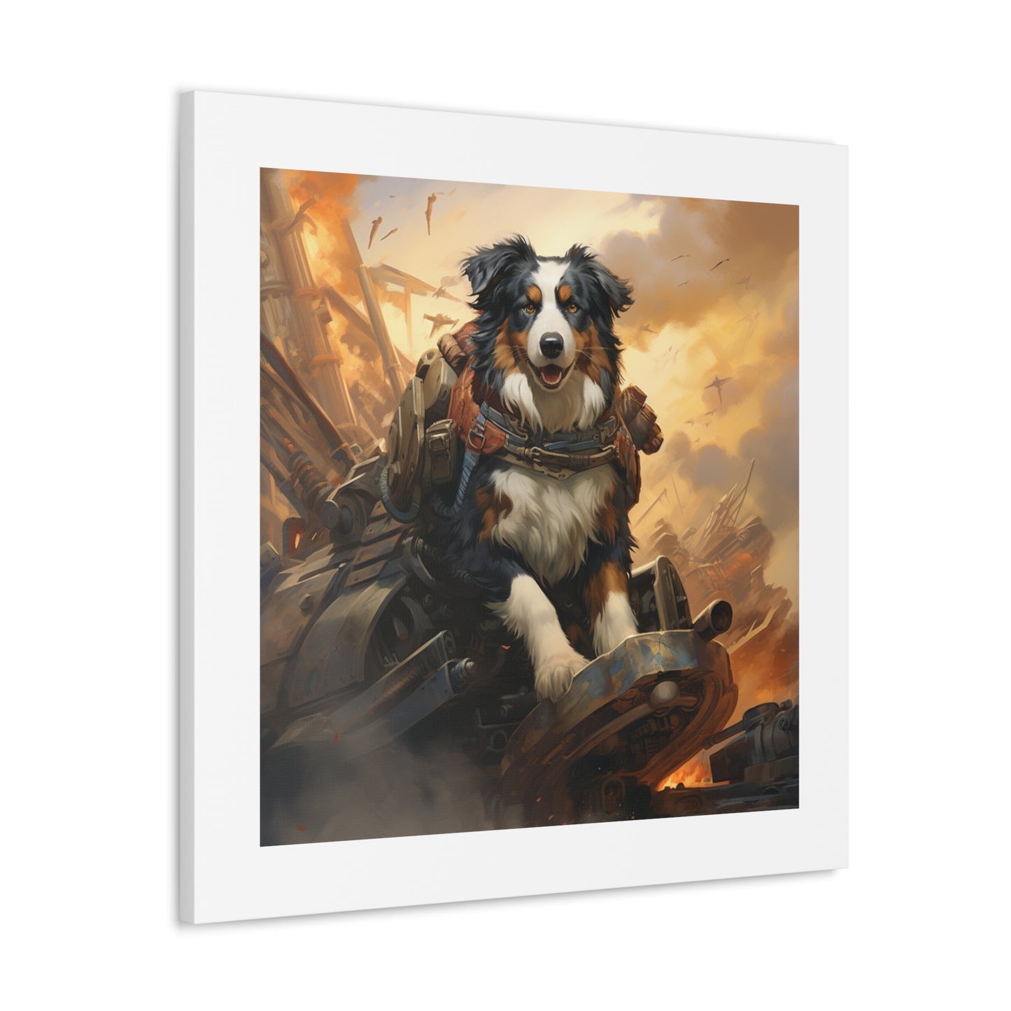 "Brave Armored Shepherd Print"