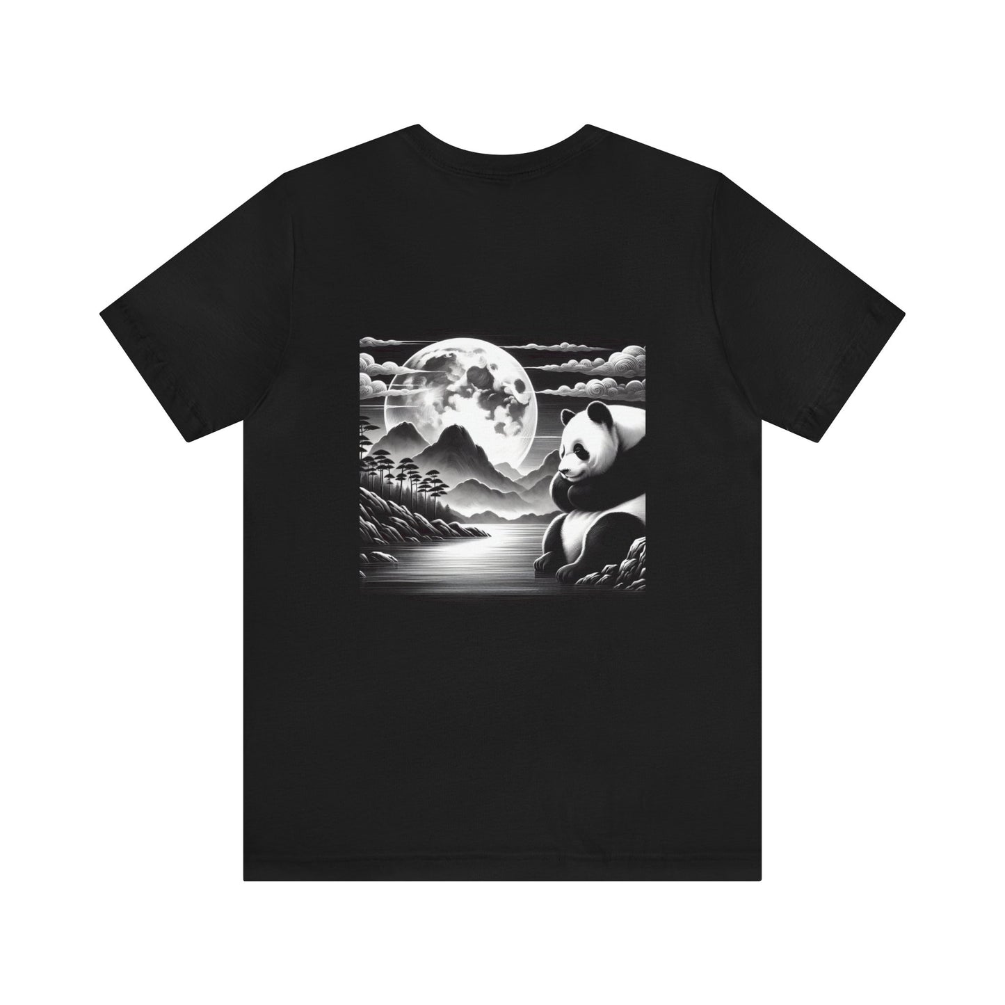 "Majestic Moonlight: Panda Harmony"- Tshirt