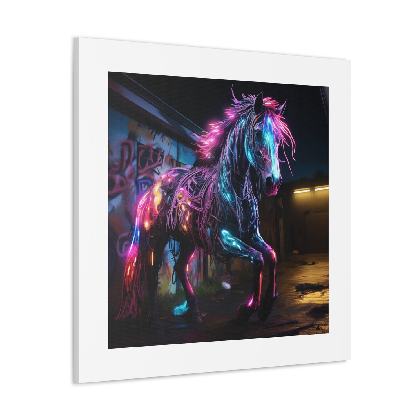 "Luminescent Graffiti Warhorse"