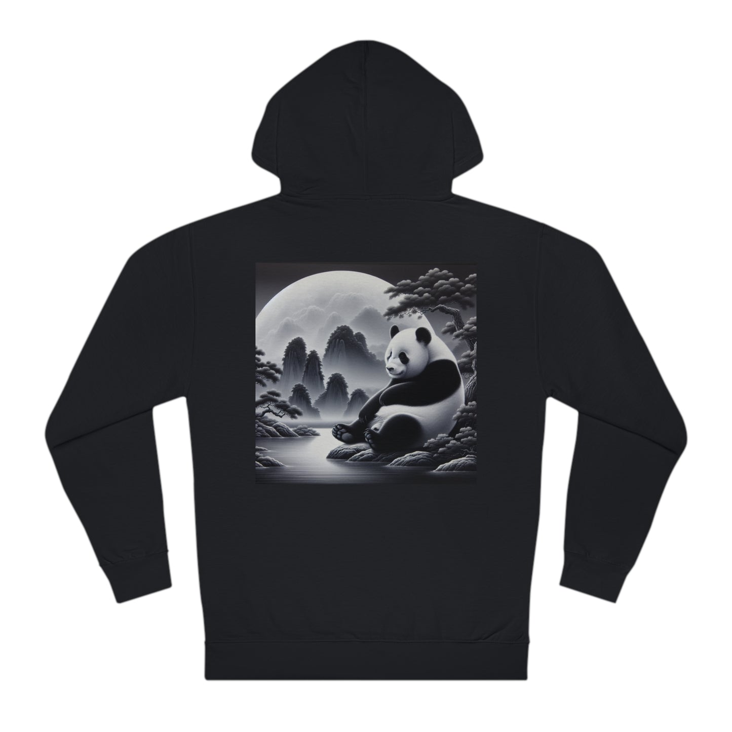 "Moonlit Majesty: Panda's Serenity"- Hoodie