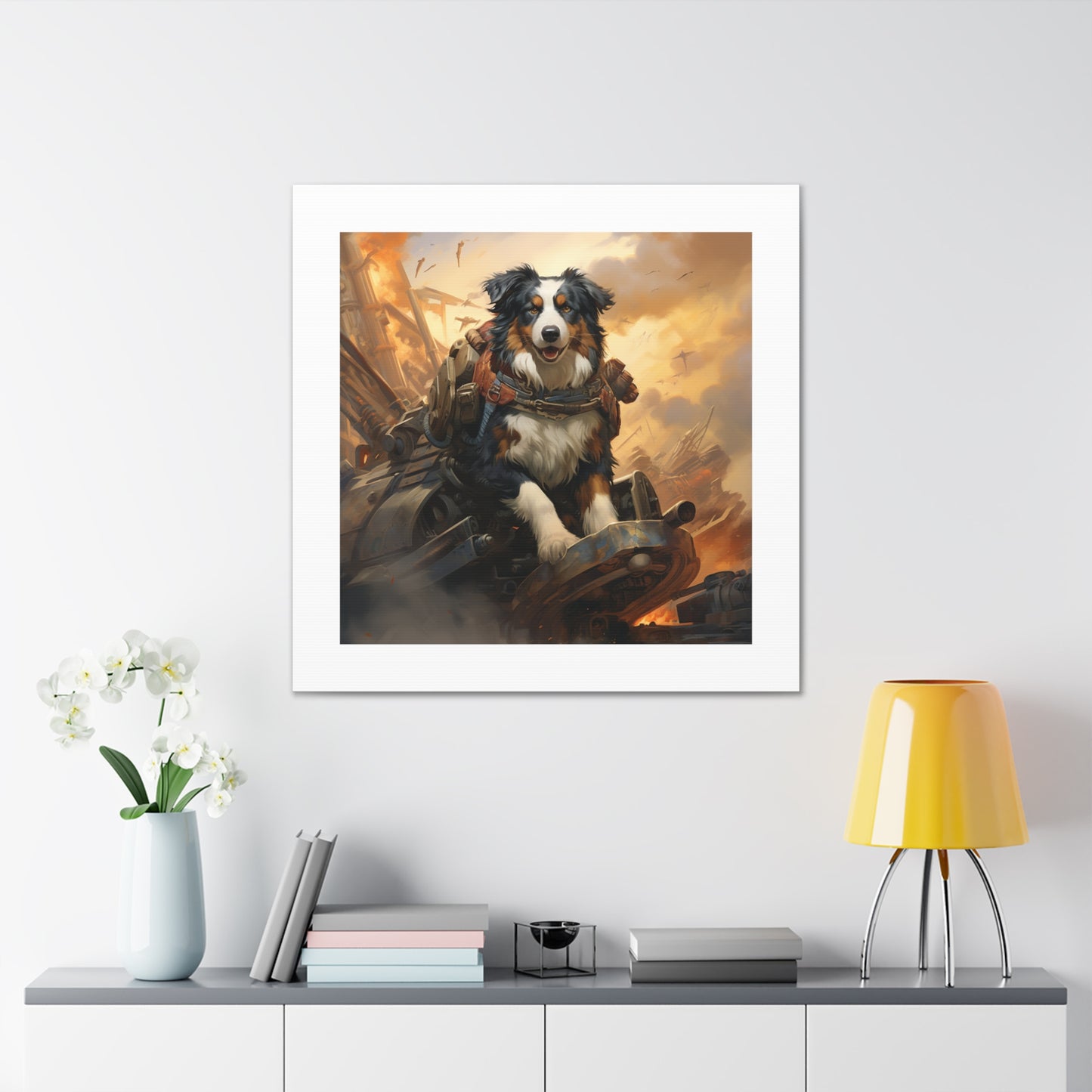 "Brave Armored Shepherd Print"