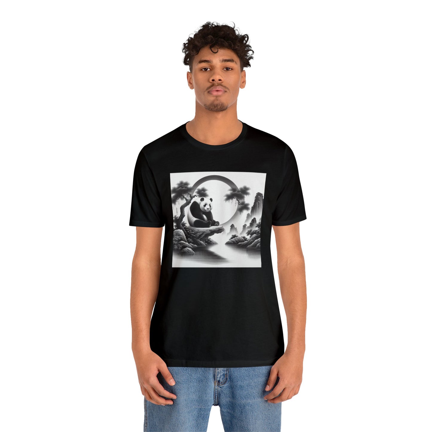 "Enchanting Zen: Lunar Panda"- Tshirt