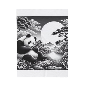 "Panda's Lunar Grace" -Blanket