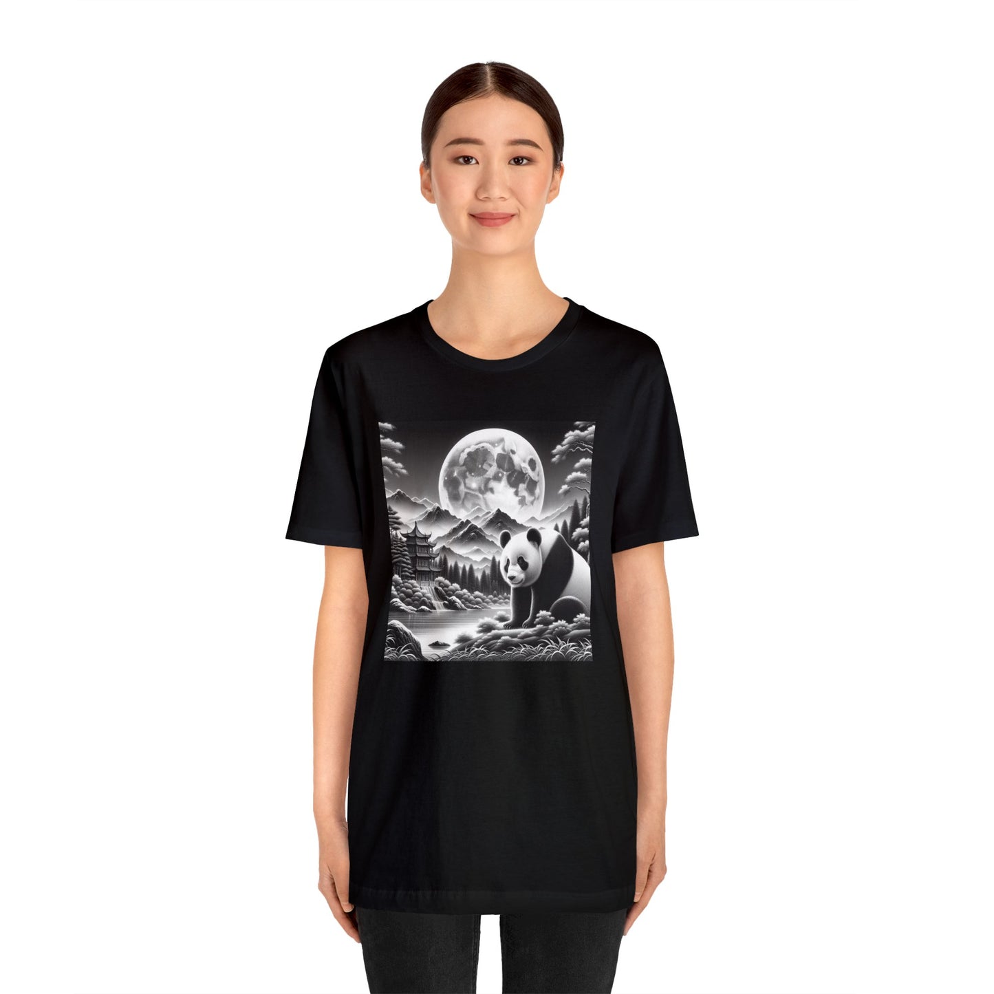 "Panda's Moonrise"- Tshirt