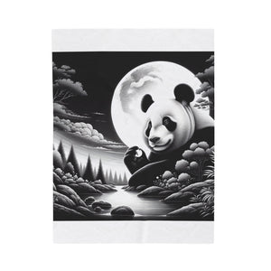 "Panda's Lunar Harmony" -Blanket