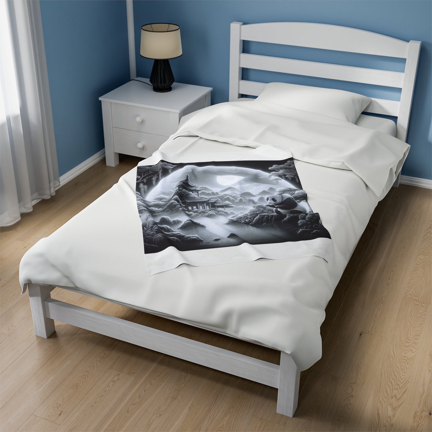 "Panda's Moonlight Serenade" -Blanket