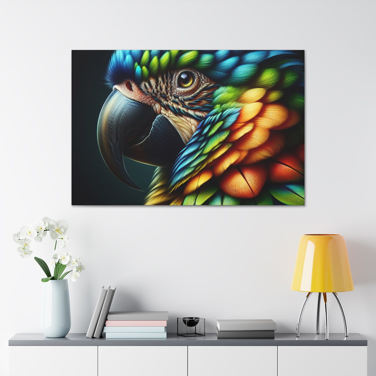 "4K Parrot Elegance Art"