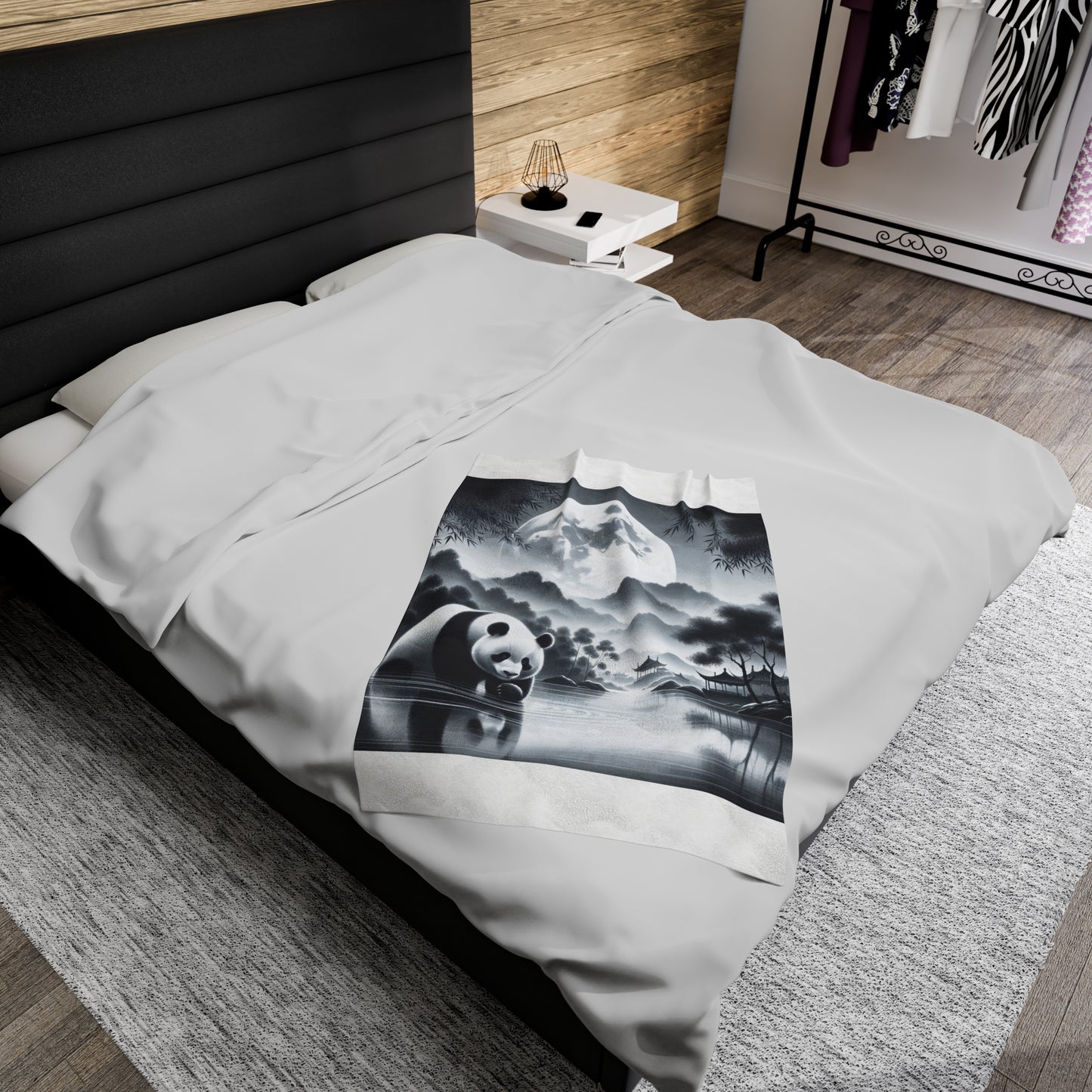 Panda's Moonlight Bliss -Blanket