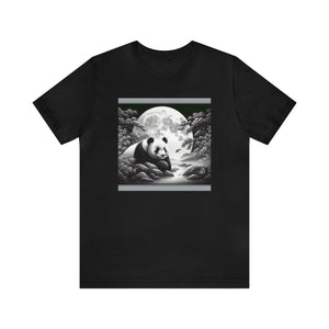 "Moonlit Zen: Panda Majesty"- Tshirt