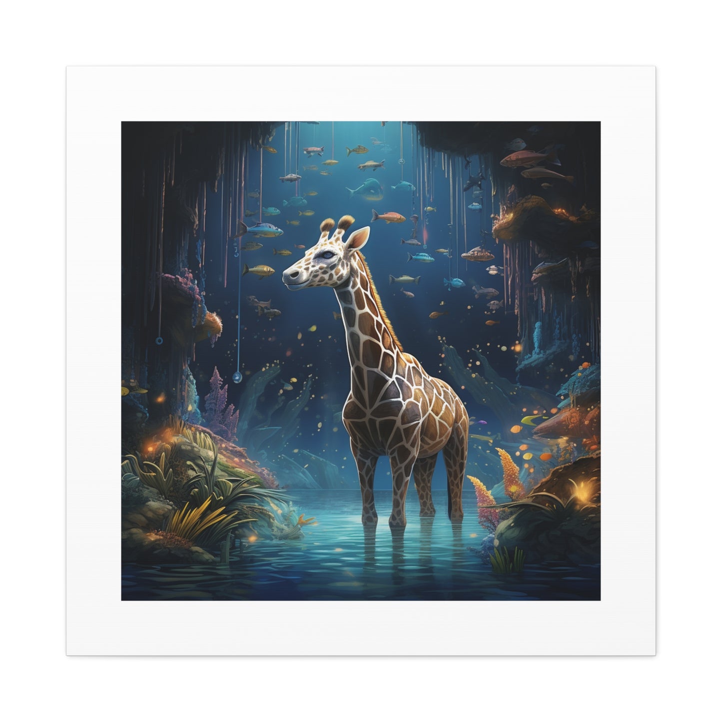 "Mythical Safari Aurora Canvas"