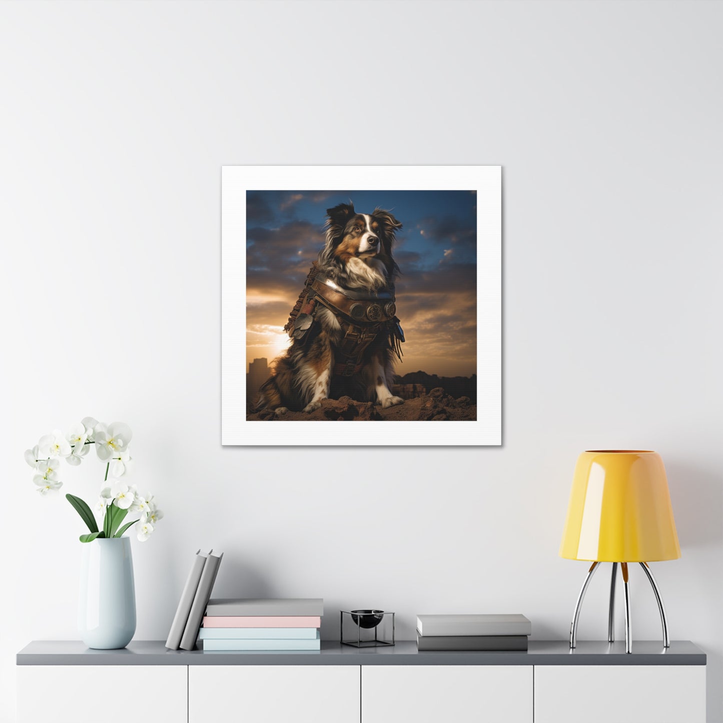 "Heroic Canine Battle Print."