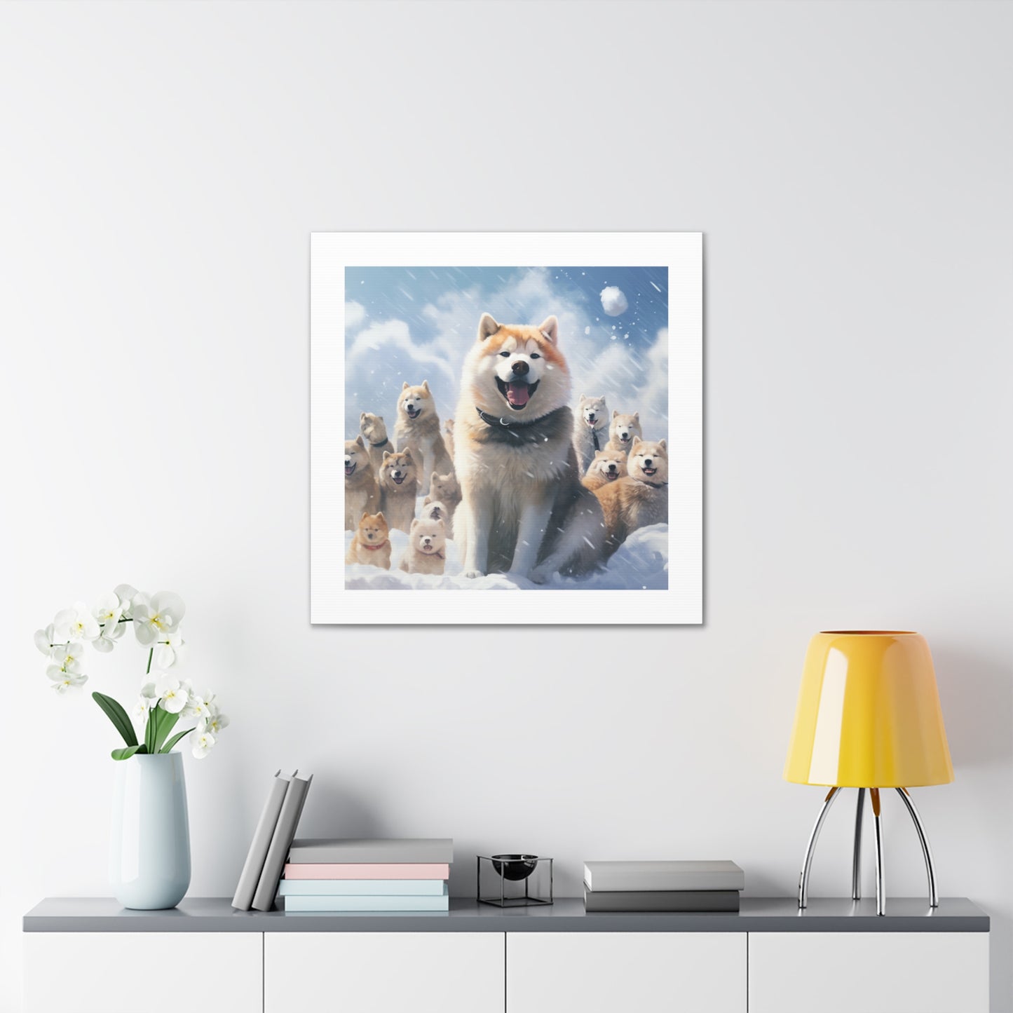 "Snowy Dog Pals Print"